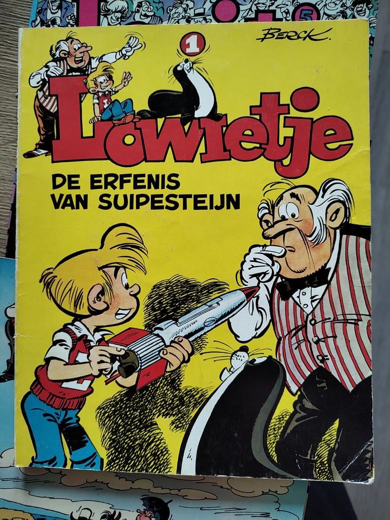 Lowietje - Berck - Stripboeken serie 1 tm 7, Complete serie of reeks, Ophalen of Verzenden, Gelezen, Berck