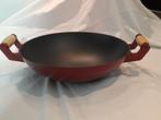 gietijzeren wok, Huis en Inrichting, Keuken | Potten en Pannen, Ophalen of Verzenden, Zo goed als nieuw, Gietijzer, Wok