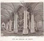 Delft. Vüe de L'Eglise de Delft. Naar Witte. Ca. 1800, Antiek en Kunst, Kunst | Etsen en Gravures, Ophalen of Verzenden