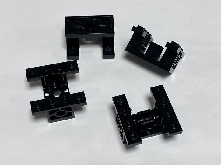 Partij 4x nieuwe zwarte Lego Technic Gearbox 4x4x1 2/3, Kinderen en Baby's, Speelgoed | Duplo en Lego, Nieuw, Lego, Losse stenen