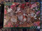 Falcon puzzel Floral Cats, Ophalen of Verzenden, 500 t/m 1500 stukjes, Legpuzzel, Zo goed als nieuw