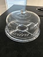 Riviera maison Glazen taartplateau met deksel, Huis en Inrichting, Woonaccessoires | Stolpen, Ophalen, Zo goed als nieuw
