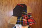 Patchwork Vissershoedje schotse ruit Kerst-Sint cadeau nr. 4, Kleding | Dames, 56 of 57 cm (M, 7 of 7⅛ inch), Dientage, Hoed, Nieuw