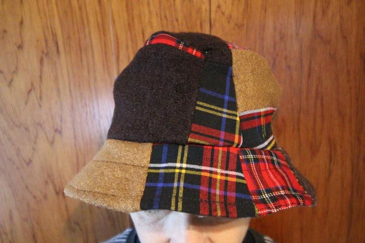 Patchwork Vissershoedje schotse ruit Kerst-Sint cadeau nr. 4, Kleding | Dames, Hoeden en Petten, Nieuw, Hoed, 56 of 57 cm (M, 7 of 7⅛ inch)