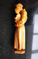 Houten Beeld Heilige St. Antonius met Kind - Jaren 50, Antiek en Kunst, Ophalen of Verzenden