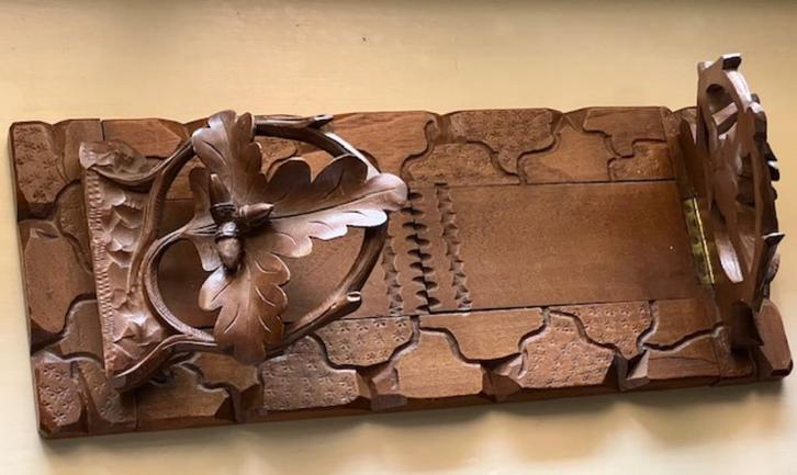 BOEKENPLANKJE -UITSCHUIFBAAR-  BLACK FOREST, Antiek en Kunst, Antiek | Overige Antiek, Verzenden