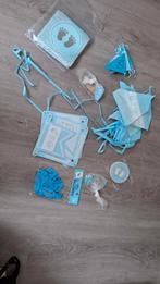 Babyshower jongen, Hobby en Vrije tijd, Feestartikelen, Ophalen of Verzenden, Zo goed als nieuw, Versiering, Verjaardag