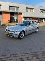 BMW 3-Serie e46 1.8 TI 316 Compact 2002 Grijs nieuwe apk, Auto's, 65 €/maand, 1250 kg, Zwart, Adaptive Cruise Control