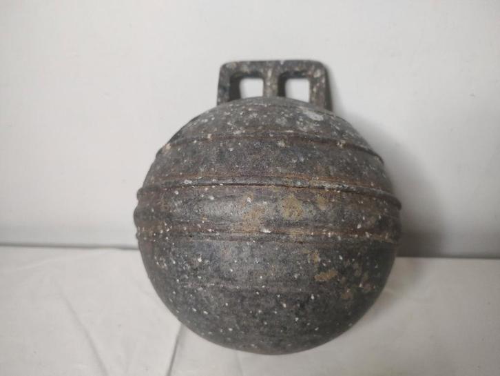 K516 vintage ZINKEN drijver / boei voor visnet Frankrijk, Antiek en Kunst, Curiosa en Brocante, Ophalen of Verzenden