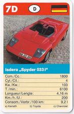 Kw2245 autokaartje 7d - isdera spyder 03, Ophalen of Verzenden, Zo goed als nieuw, Auto's