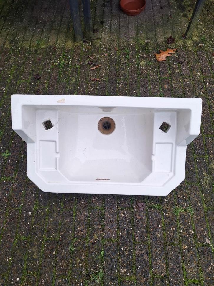 Oude Société Ceramique Wastafel - Prachtexemplaar!, Doe-het-zelf en Verbouw, Sanitair, Ophalen of Verzenden