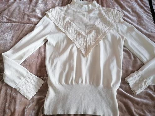 Fluresk mooie dunne trui/ maat L is 40, Kleding | Dames, Truien en Vesten, Zo goed als nieuw, Maat 38/40 (M), Wit, Verzenden