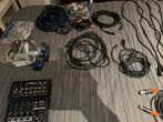 Mengpaneel, Versterker & Kabels - Complete Set, Muziek en Instrumenten, Mengpanelen, Ophalen of Verzenden, Gebruikt, 5 tot 10 kanalen