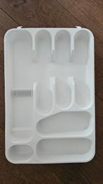 Bestekbak kunststof wit 32 x 48 x 5 cm, Ophalen, Gebruikt, Kunststof, Los bestek