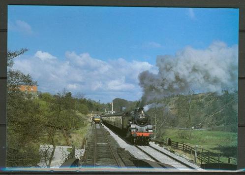 NYMR Lok 80135 Goathland Ansichtkaart trein t-175 jdu Voor m, Verzamelen, Spoorwegen en Tramwegen, Zo goed als nieuw, Trein, Kaart of Prent