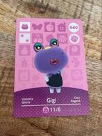 Amiibo Animal crossing card Gigi, Spelcomputers en Games, Avontuur en Actie, Gekoppelde computers, 1 speler, Ophalen of Verzenden