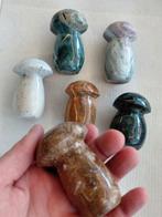 Partij Jaspis edelsteen paddenstoelen - mineralen, Verzamelen, Mineralen en Fossielen, Ophalen of Verzenden