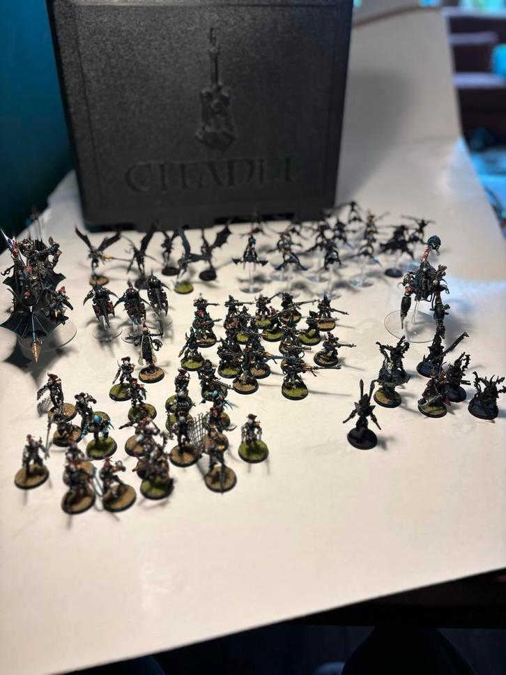 Enorm Dark Eldar Leger - Warhammer 40k, Hobby en Vrije tijd, Wargaming, Gebruikt, Warhammer 40000, Figuurtje(s), Geverfd, Ophalen