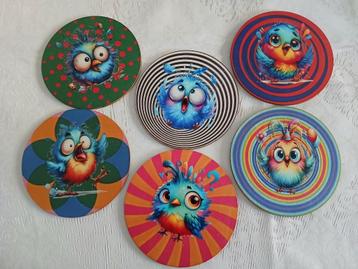 crazy birds wandbordjes beschikbaar voor biedingen