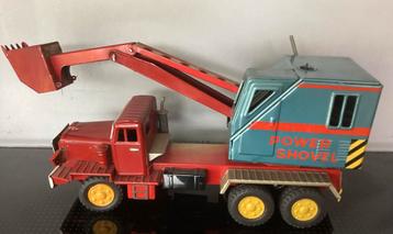 Vintage 1950-60 blikken Power Shovel Diesel Truck,SSS Japan beschikbaar voor biedingen