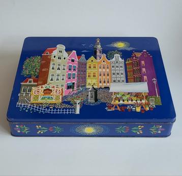 Vintage Verkade koekblik Amsterdam  beschikbaar voor biedingen
