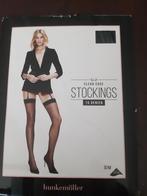 Hunkemoller stockings 15d s-m zwart, Ophalen of Verzenden, Zo goed als nieuw, Zwart, Panty