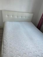 Boxspring 160x200 - Tweepersoons Bed, Huis en Inrichting, Slaapkamer | Bedden, Gebruikt, Wit, Tweepersoons, Ophalen of Verzenden