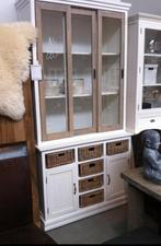 Landelijke servieskast / vitrinekast Riviera Maison Stijl, Huis en Inrichting, Ophalen, 200 cm of meer, 150 tot 200 cm, Zo goed als nieuw