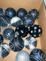 KERSTBALLEN ZWART/ZILVER .RIETEN HART, Ophalen of Verzenden, Zo goed als nieuw