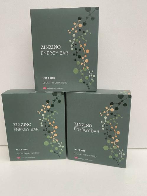 Zinzino energie repen/bars 3 doosjes a 4 stuks €9,99, Sport en Fitness, Gezondheidsproducten en Wellness, Nieuw, Overige typen