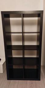 IKEA Expedit/Kallax vakkenkast zwartbruin, Ophalen, Gebruikt, 100 tot 150 cm, 50 tot 100 cm