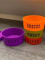 Snackbakjes set vintage - Chips, Pinda's, Noten, Ophalen of Verzenden, Gebruikt
