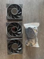 Lian Li Uni Fan SL LCD Reverse Fans 120mm + Controller, Computers en Software, Ophalen of Verzenden, Zo goed als nieuw, Luchtkoeling