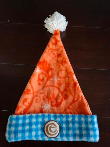 Oranje Fleece Eftelingmuts met Pompon beschikbaar voor biedingen