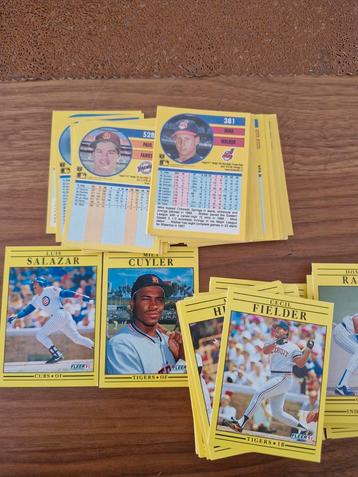 Fleer 1991 Baseball Kaarten Set 106 stiks beschikbaar voor biedingen