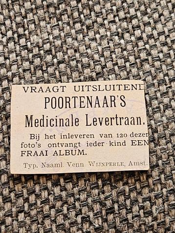  Poortenaar's Levertraan chromo beschikbaar voor biedingen