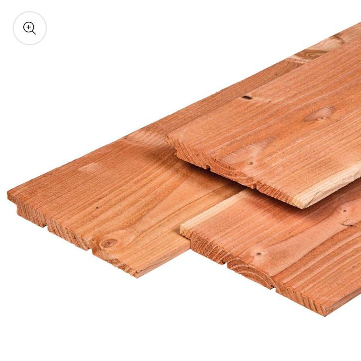 Douglas zweeds rabat 1,1/2,2x19,5, Tuin en Terras, Palen, Balken en Planken, Zo goed als nieuw, Planken, 250 cm of meer, Ophalen