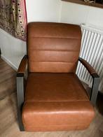 Kunstleren fauteuil, cognac, Ophalen, Gebruikt, 75 tot 100 cm