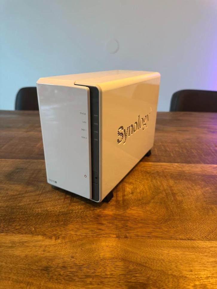 Synology DiskStation DS215j NAS 2x 2TB WD Red, Computers en Software, NAS, Gebruikt, Ophalen of Verzenden