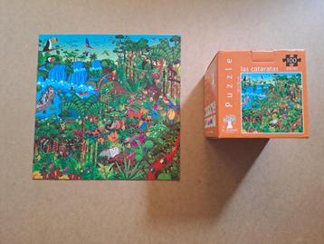 puzzel 100 stukjes - Dieren - Jungle - Watervallen beschikbaar voor biedingen