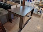 Mooie Donker Bruine Eettafel met Glitters., Ophalen, 50 tot 100 cm, Zo goed als nieuw, Vijf personen of meer
