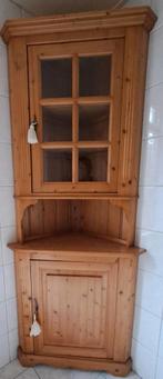 Mooie grenen hoekkast, 2-delig, hoogte 205cm, Ophalen, 200 cm of meer, 50 tot 100 cm, Landelijk