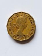 3 pence 1955 elizabeth II dei gratia regina Engeland, Ophalen of Verzenden, Overige landen, Losse munt