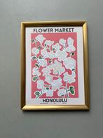 Bloemenmarkt Print Astrid Wilson 30x40 met Lijst, Antiek en Kunst, Ophalen of Verzenden