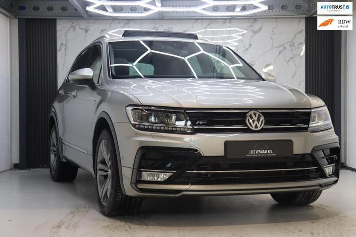 Volkswagen Tiguan 2.0 TSI 4Motion Highline R-line Pano Dynau, Auto's, Volkswagen, Bedrijf, Te koop, Tiguan, 360° camera, 4x4, ABS