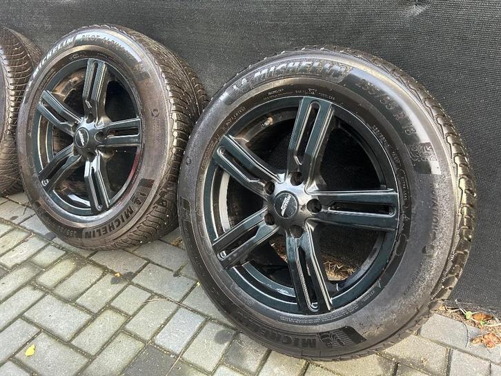 18 Inch Winterset 5x130 met top Michelin winterbanden, Auto-onderdelen, Banden en Velgen, Banden en Velgen, Winterbanden, 18 inch