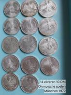 Zilveren 10 DM Olympische Spelen  München 1972, Verzenden, Duitsland, Losse munt, Zilver