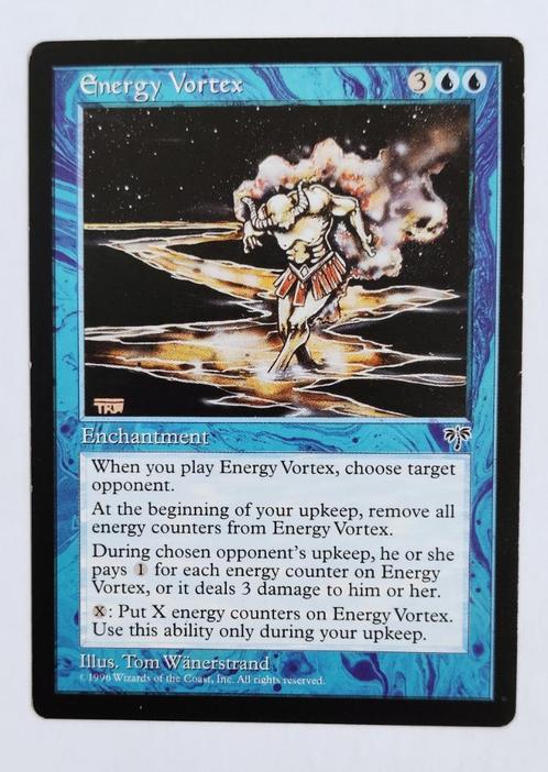 Energy Vortex Mirage MTG Near Mint, Hobby en Vrije tijd, Verzamelkaartspellen | Magic the Gathering, Zo goed als nieuw, Losse kaart