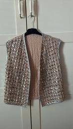 Pailletten gilet maat 46, Ophalen of Verzenden, Zo goed als nieuw, Zwart, Broek of Spijkerbroek