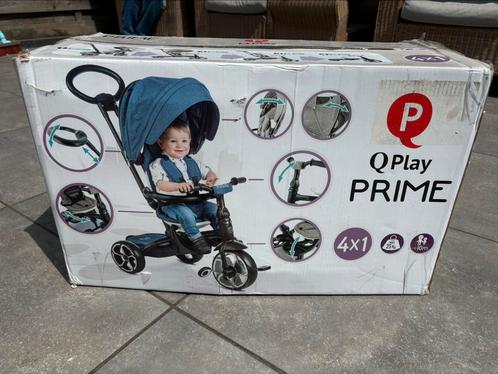 Qplay prime 4 in 1 kinderwagen / driewieler, Fietsen en Brommers, Fietsen | Driewielers, Nieuw, Duwstang, Verstelbare zitting